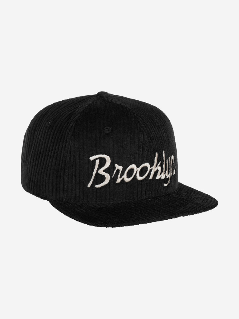 Бейсболка с прямым козырьком HOOD 103-SWC002-NY020-BK Brooklyn Cord (черный)