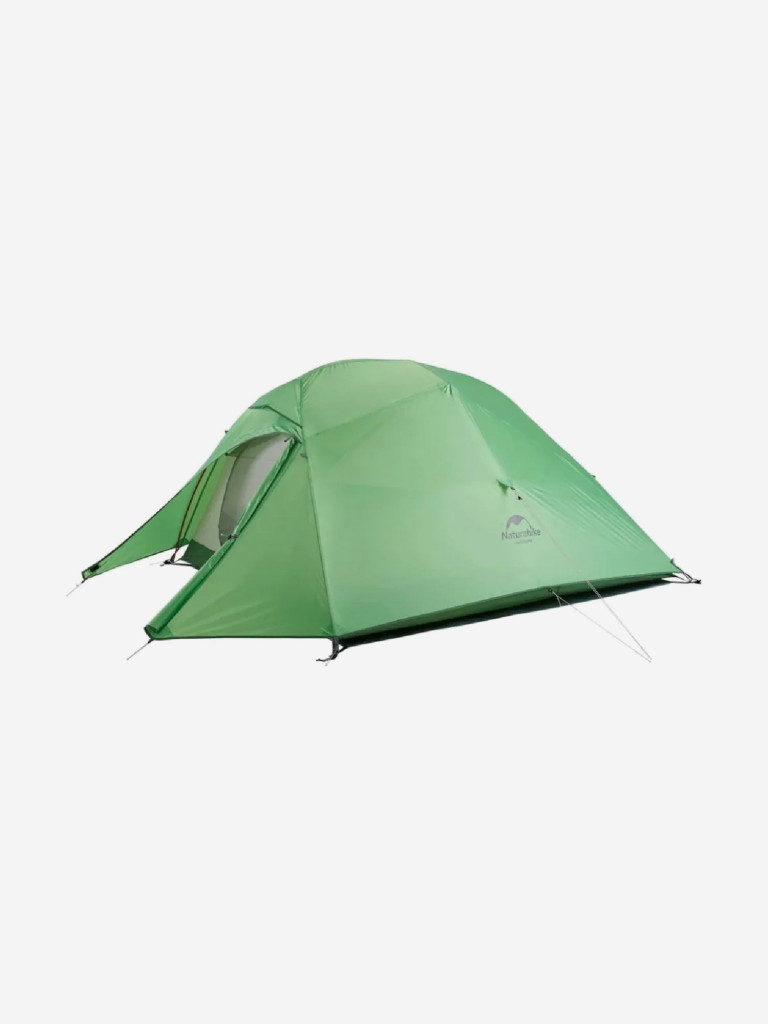 Палатка Naturehike Cloud Up 3 NH18T030-T 210T трехместная сверхлегкая с ковриком, зеленый, 6927595730621