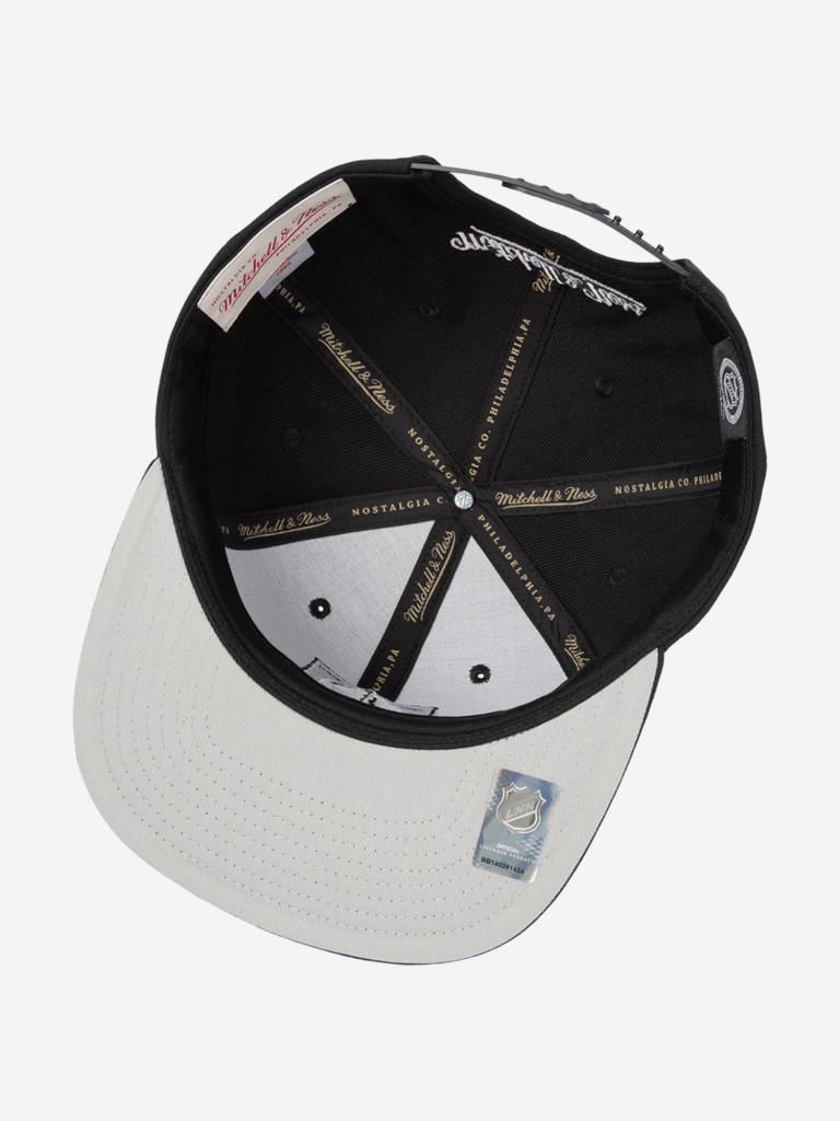 Бейсболка с прямым козырьком MITCHELL NESS HS8546-VGKBLCK Vegas Golden Knights NHL (черный)