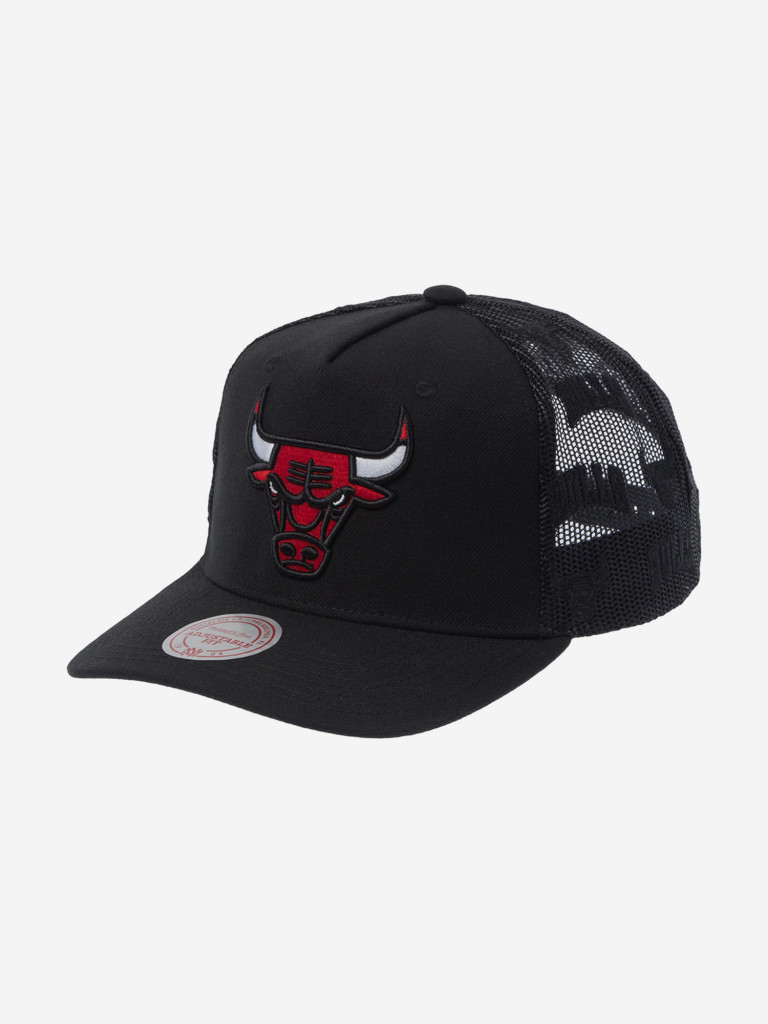 Бейсболка с сеточкой MITCHELL NESS HHSS7632-CBUYYPPPBLCK Chicago Bulls NBA