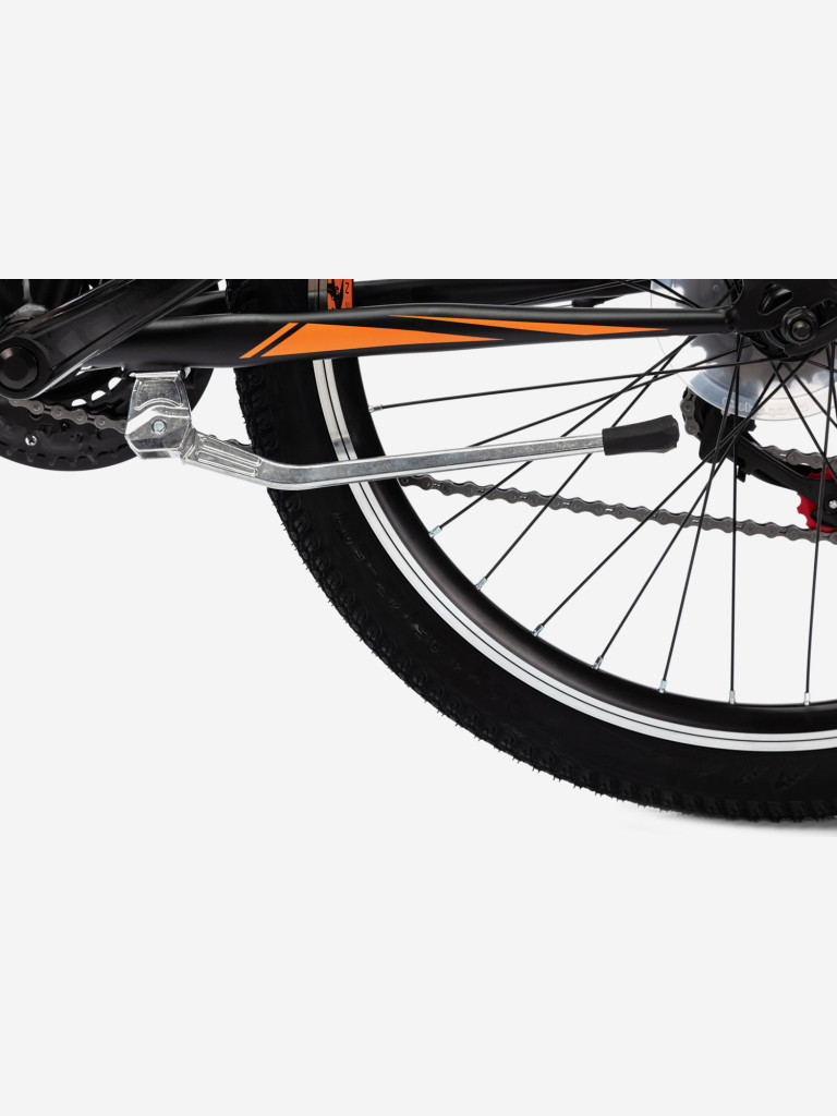 Велосипед CAPRIOLO MTB RAPID (3 X 6), рама сталь 13'', колёса 24'' (чёрный - оранжевый)