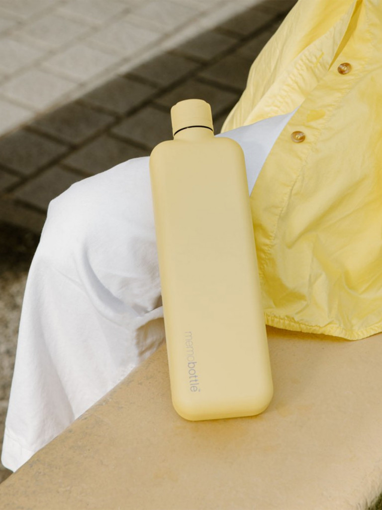 Бутылка из нержавеющей стали Memobottle SLIM, желтый