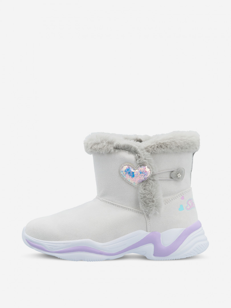 фото Сапоги для девочек skechers lite styles, серый