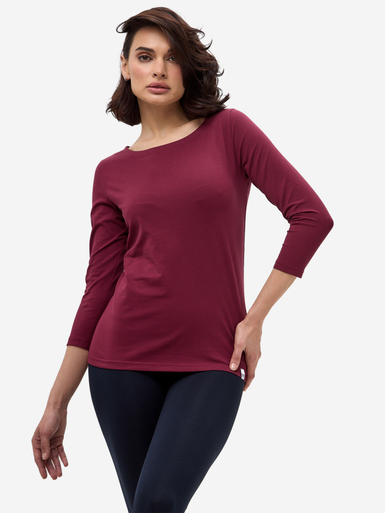 Лонгслив бордовый женский ANGAMI