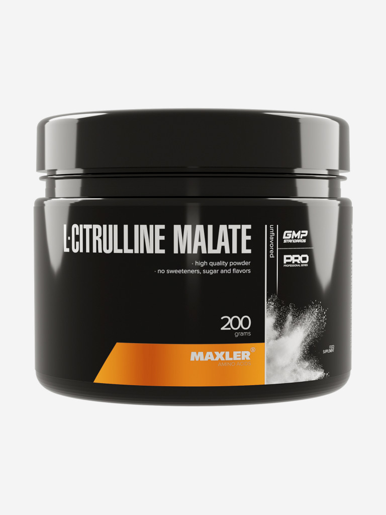 Л-цитруллин малат аминокислота Maxler для роста мышц, порошок, 200 гр