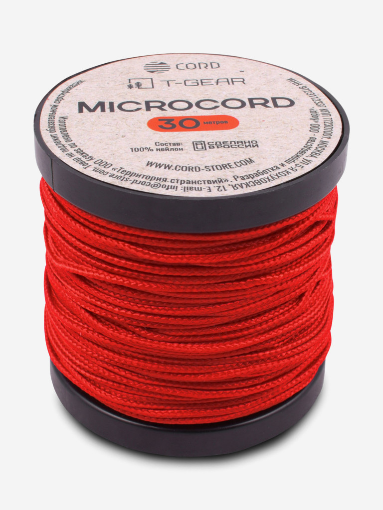 Микрокорд T-Gear x CORD nylon катушка 30м (Red)