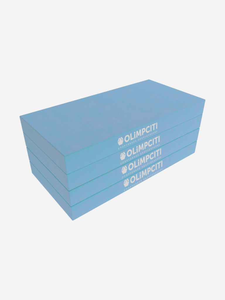 Мат спортивный складной OLIMPCITI, 1000х500х100 мм, 4 сложения, винилискожа