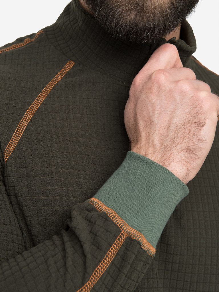 Термобелье HUNTSMAN Thermoline ZIP мужское на молнии флисовое второго слоя для охоты и рыбалки