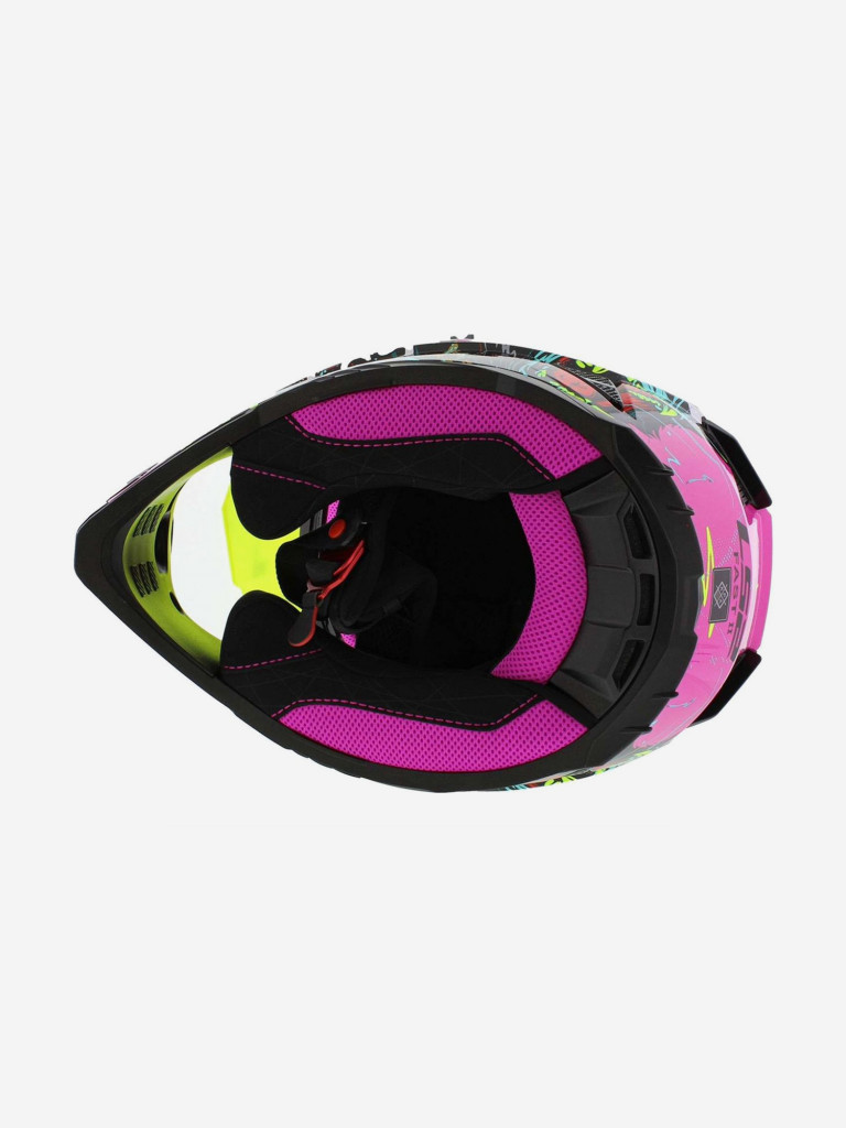 Мотошлем LS2 MX708 FAST II GORILLA (фиолетово-желтый глянцевый, Gloss Purple H-V Yellow)