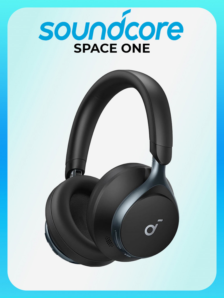 Беспроводные наушники Anker Soundcore Space One, черные