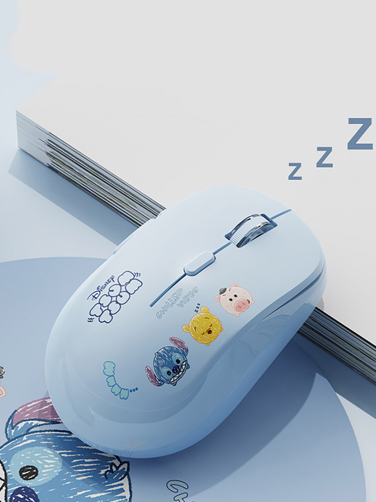 Мышь беспроводная Disney: Стич + коврик