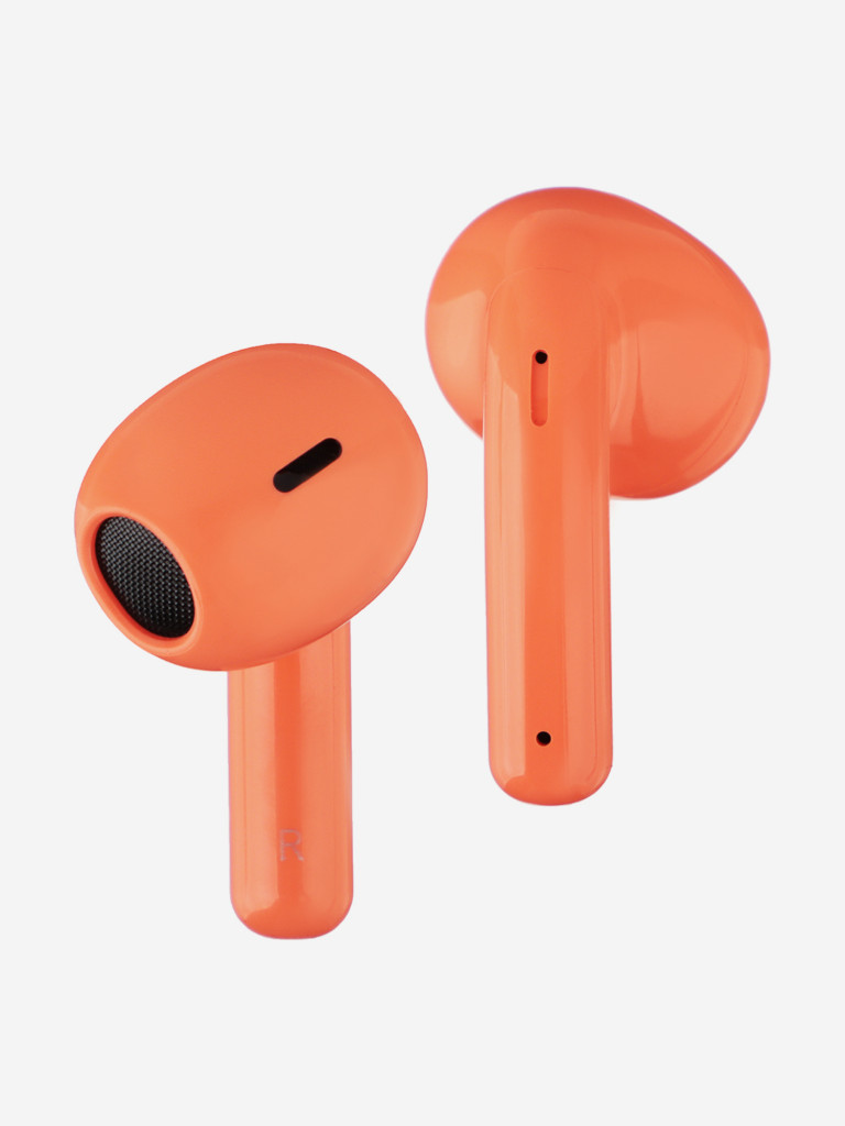 BY Наушники беспроводные TWS Spirit, 30/300мАч, оранжево-красный