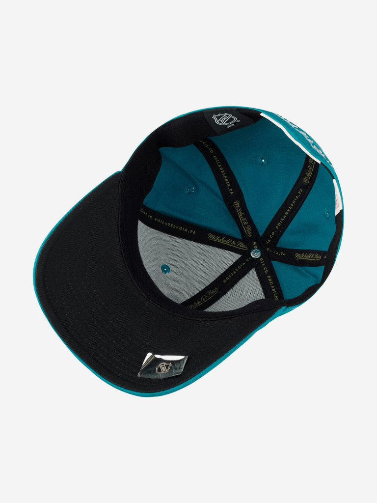 Бейсболка MITCHELL NESS MN-NHL-EU127-SANSHA-TEA San Jose Sharks NHL (голубой)