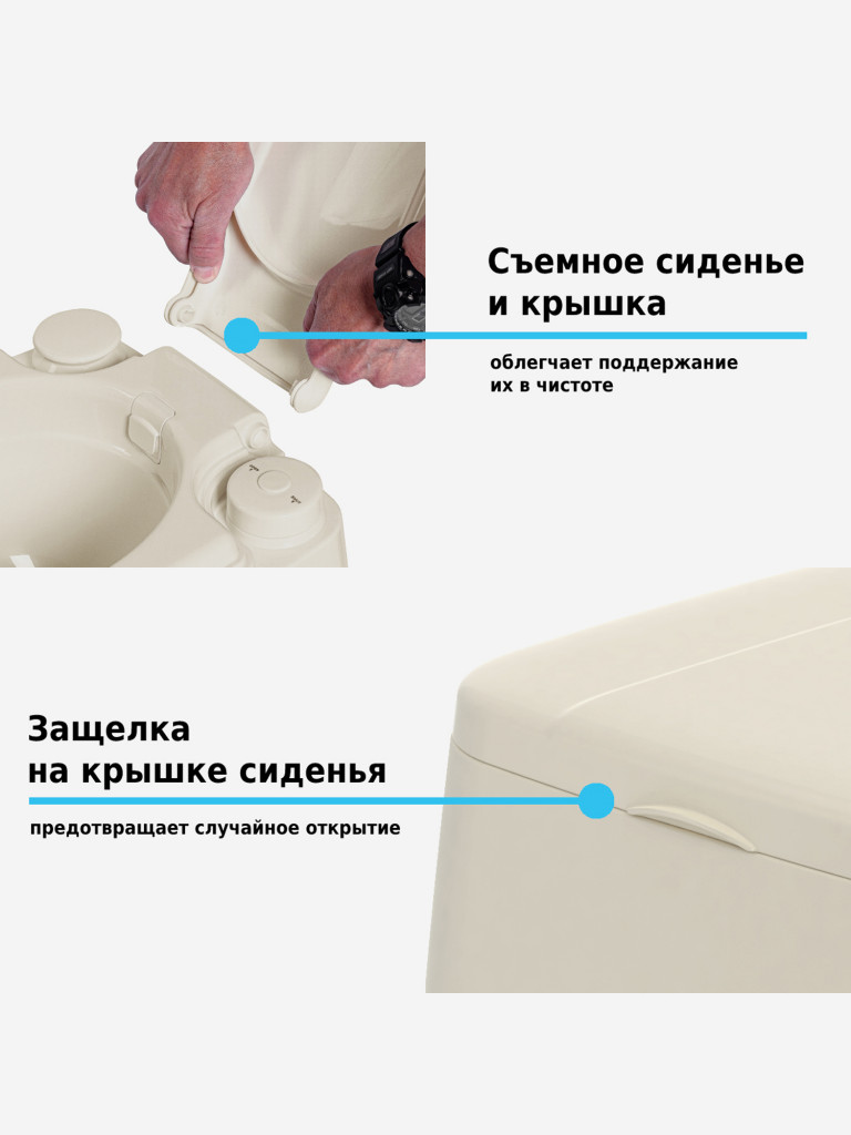 Биотуалет Lupmex 79126 22л с индикатором