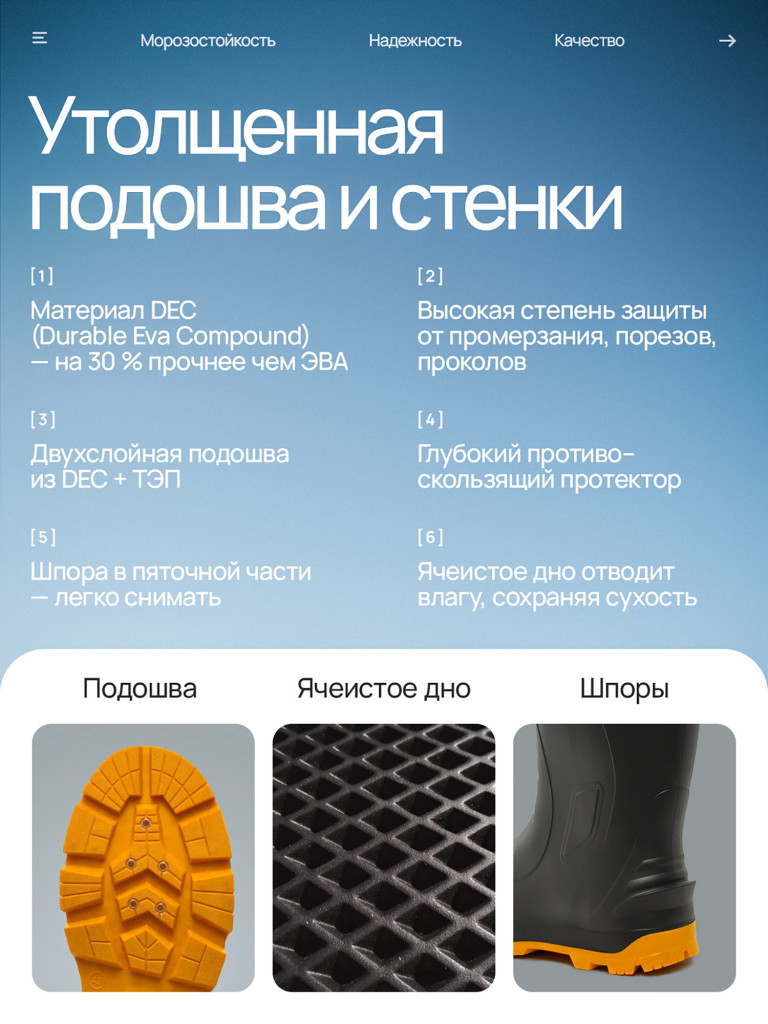 Сапоги мужские утепленные Nordman Quaddro с тэп подошвой