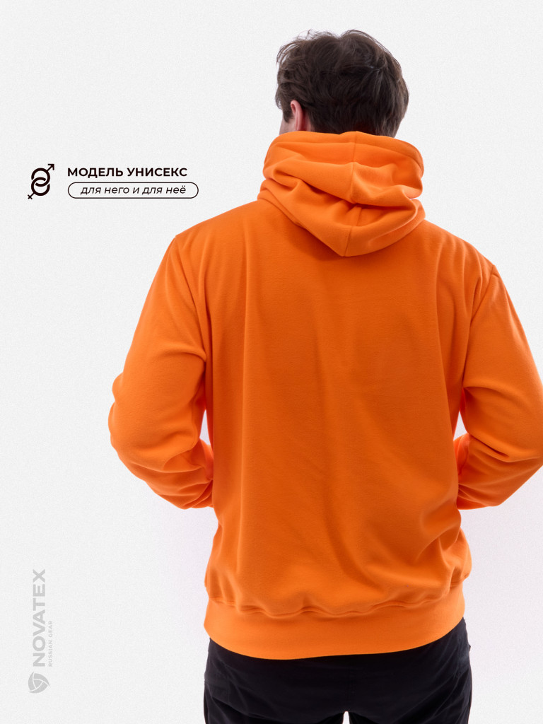Толстовка флисовая для охоты и рыбалки PRIDE, оранжевый
