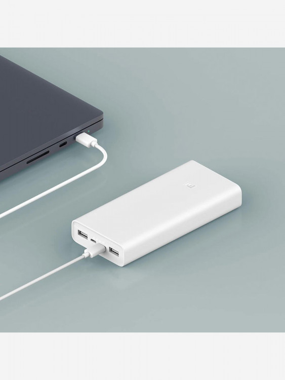 Внешний аккумулятор Xiaomi Mi Power Bank 3 20000 mAh, Type-C, White, CN