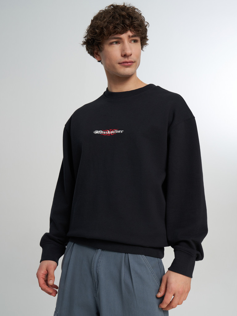 Свитшот мужской оверсайз Quiksilver Mercury Trident Crew
