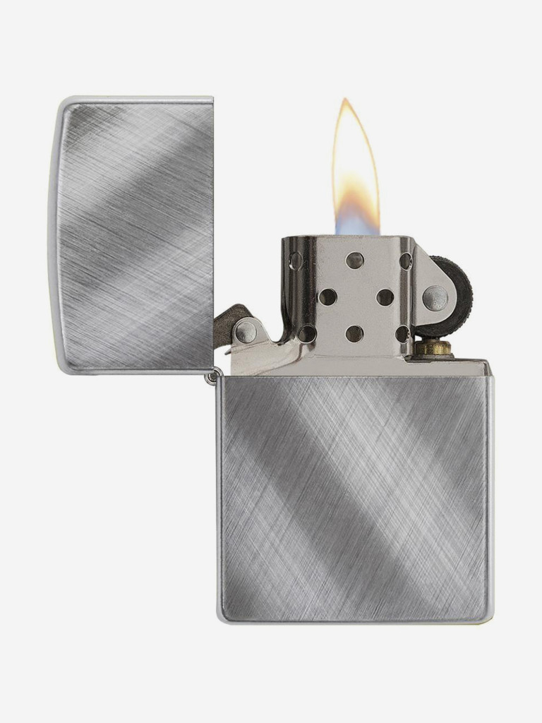 Зажигалка Zippo 28182 Classic Brushed Chrome, серебристая матовая