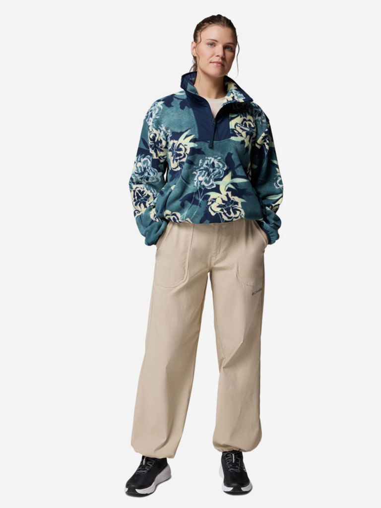 Джемпер флисовый женский Columbia Sequoia Grove Printed Half Zip