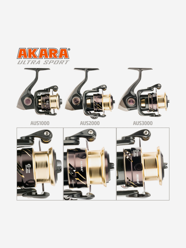Катушка безынерционная Akara Ultra Sport 1000 10+1 bb