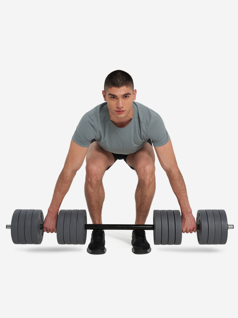 Набор гантели и штанга-переходник Torneo, 43 кг