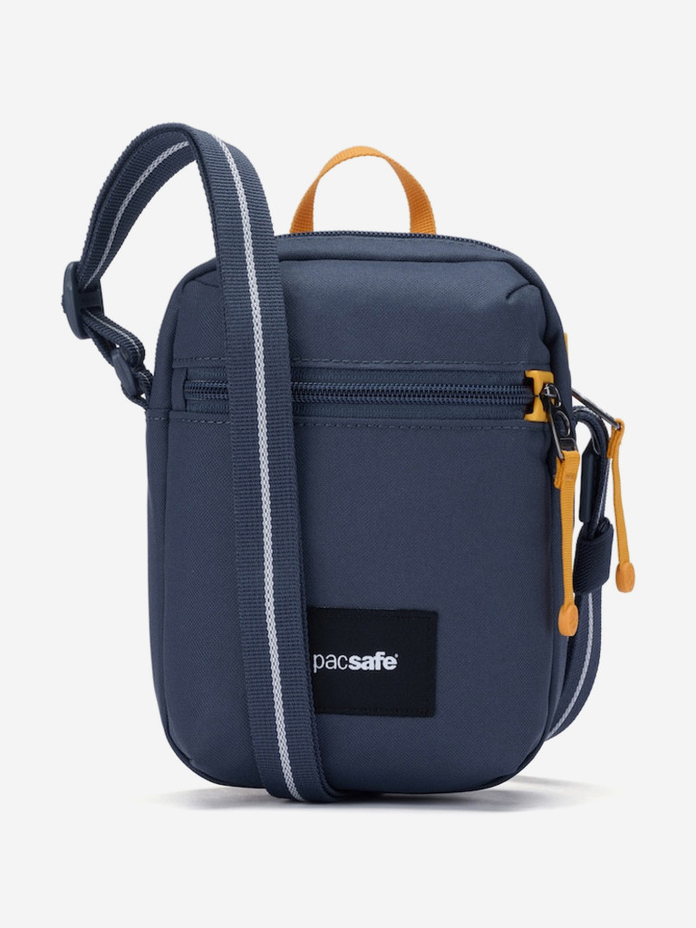Сумка антивор Pacsafe GO Micro Crossbody, темно-синий, 1,5 л.