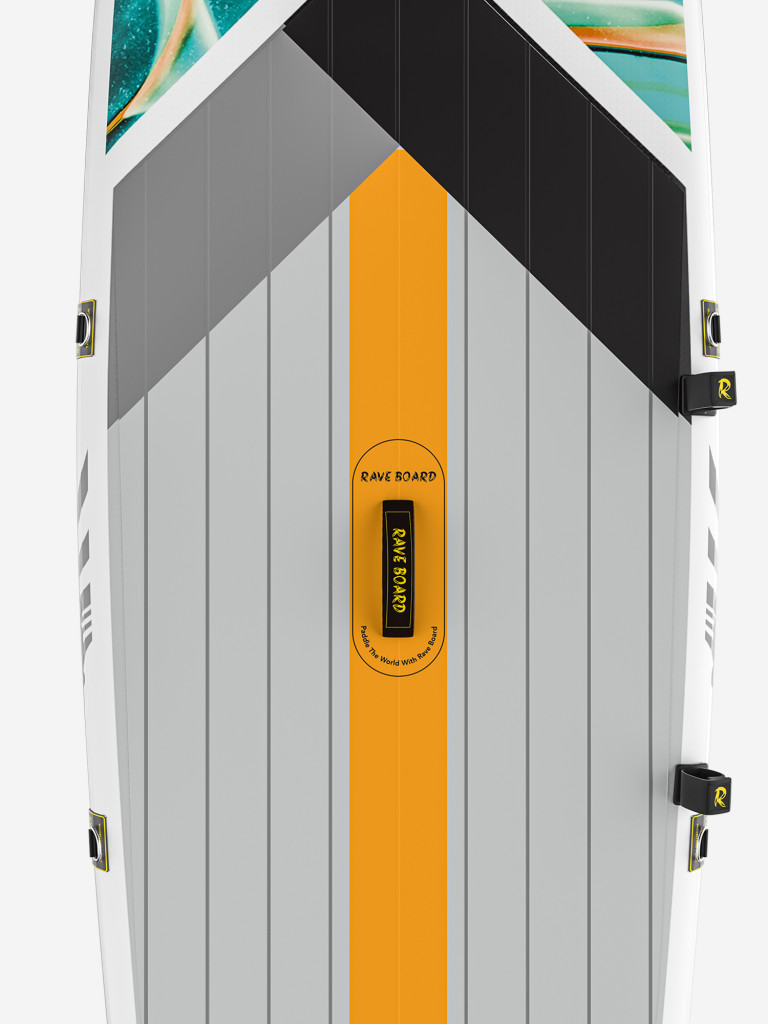 Надувной сапборд Rave Board RB05a Mix (335*83*15) с сидушкой и двойным веслом