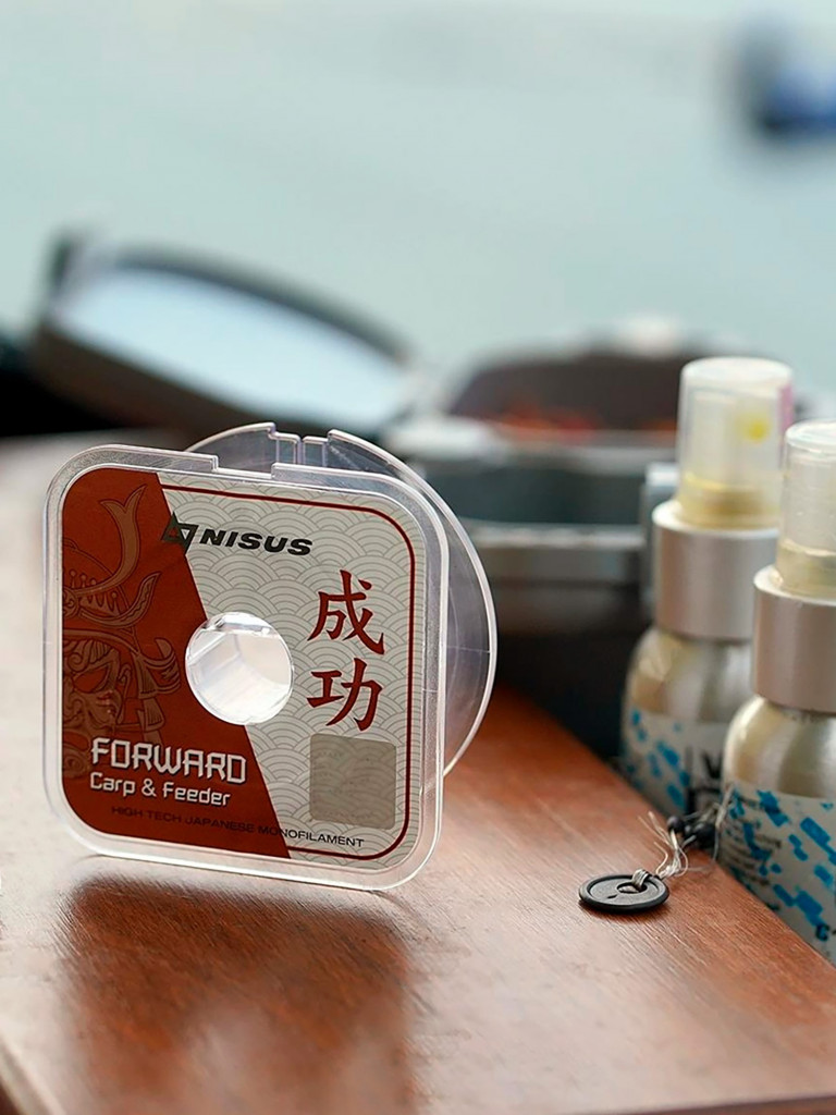 Леска для рыбалки Nisus FORWARD Carp & Feeder brown Nylon 0,261mm (N-FСF-0261-100) 10 штук по 100 м