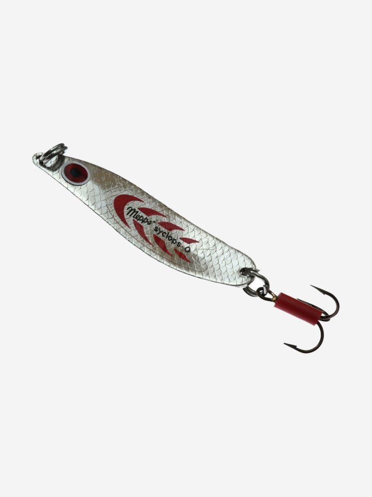 Блесна колебалка для рыбалки Mepps SYCLOPS, 0, SILVER/Red, 1 штука