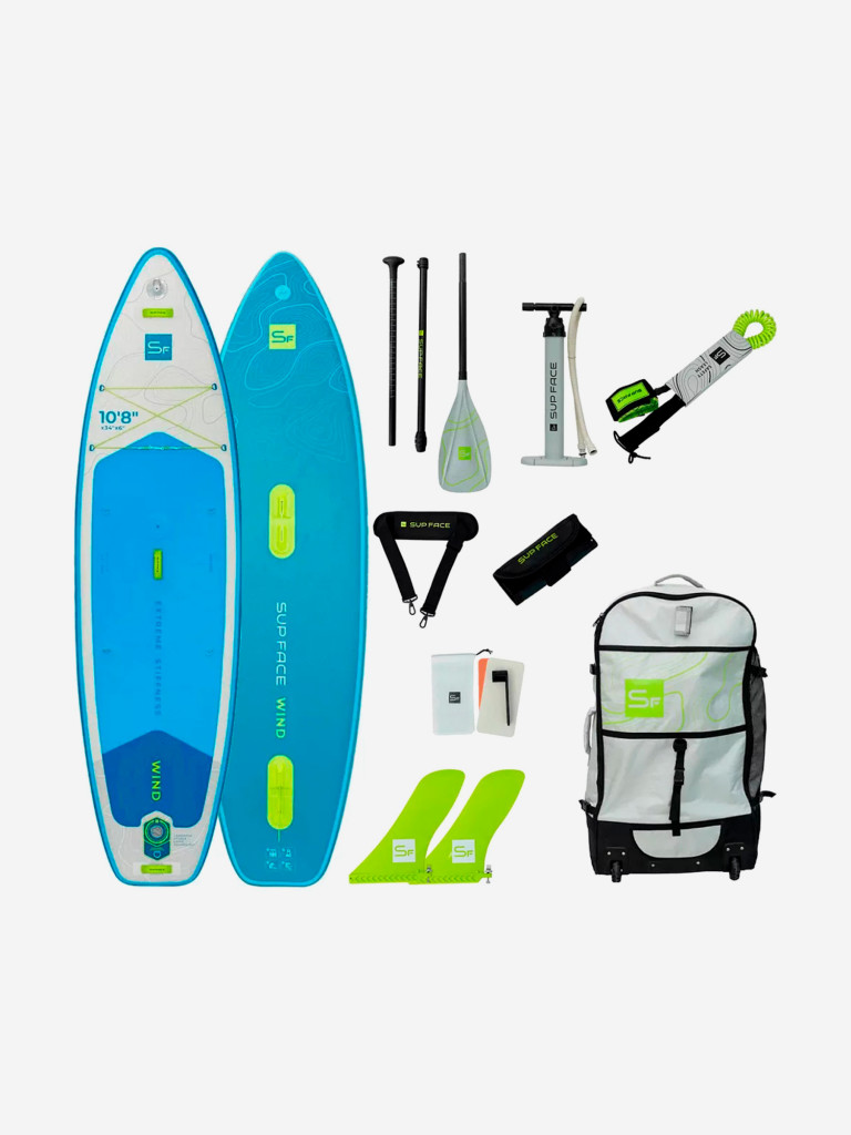Сапборд SUP face Wind 10.8x34x6 2025, 326x86x15 см, 10.9 кг