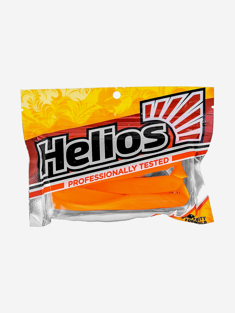 Мягкая приманка Helios Jumbo, 4,95" / 12,5 см, Orange, 5 штук (HS-7-024)