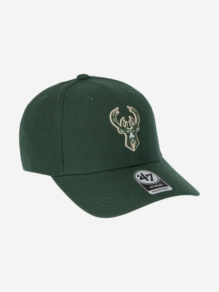 Бейсболка 47 BRAND K-MVP13WBV-DGA Milwaukee Bucks NBA (зеленый)