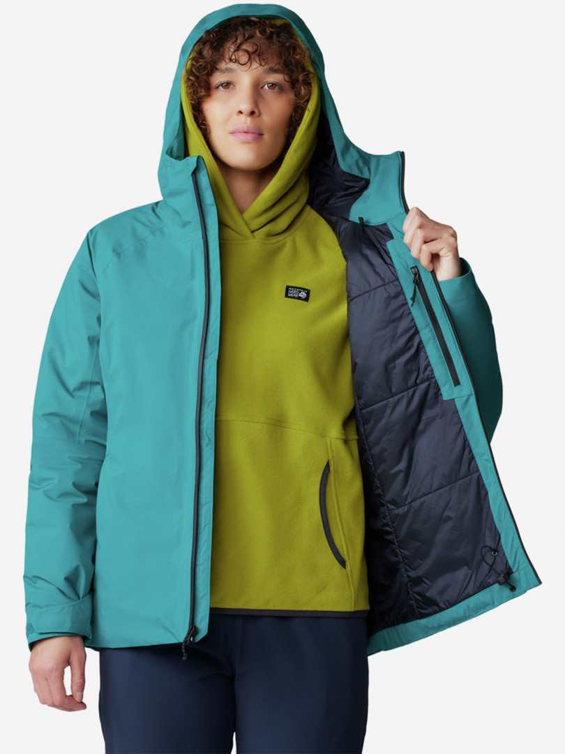 фото Куртка утепленная женская mountain hardwear stretch ozonic, голубой