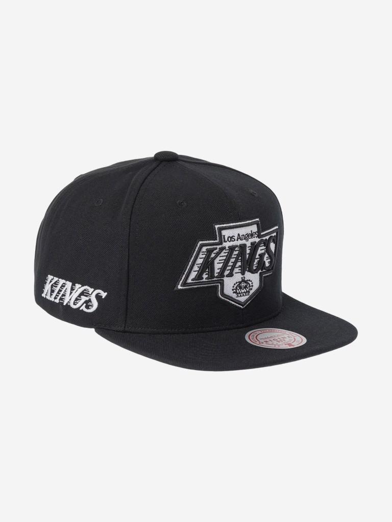 Бейсболка с прямым козырьком MITCHELL NESS HS8545-LAKBLCK Los Angeles Kings NHL