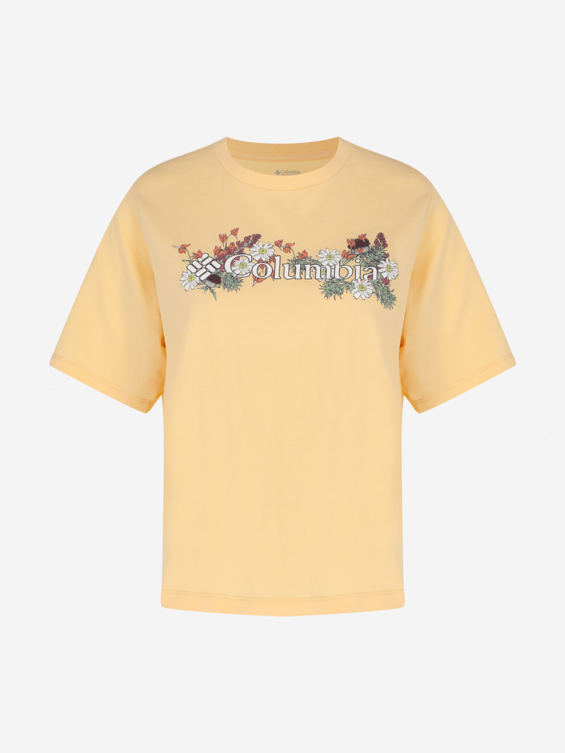 фото Футболка женская columbia north cascades relaxed tee, бежевый