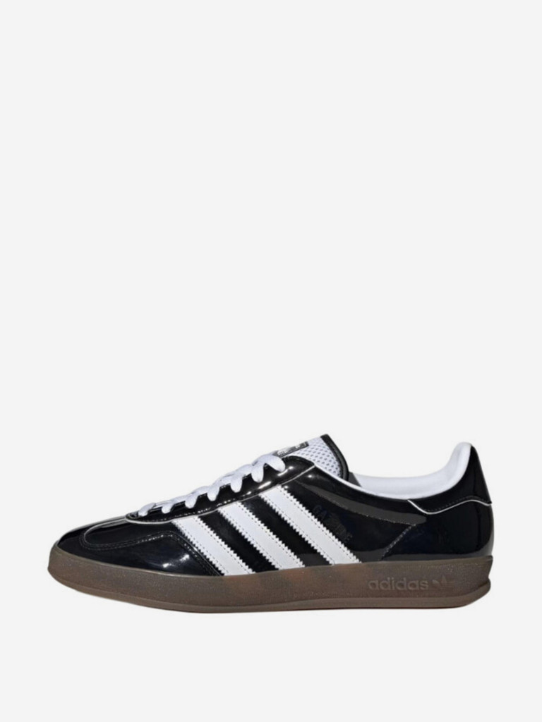 Кеды Adidas Gazelle Indoor Core Black Patent Leather