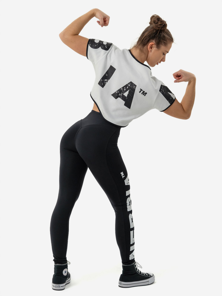 Легинсы спортивные женские High waisted gym leggings GLUTE CHECK 613