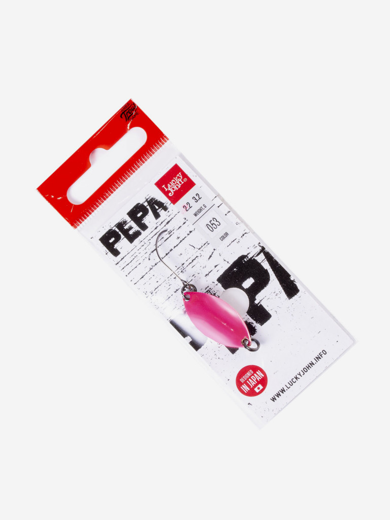 Блесна колеблющаяся Lucky John PEPA, длина 25 мм, вес 02,2г