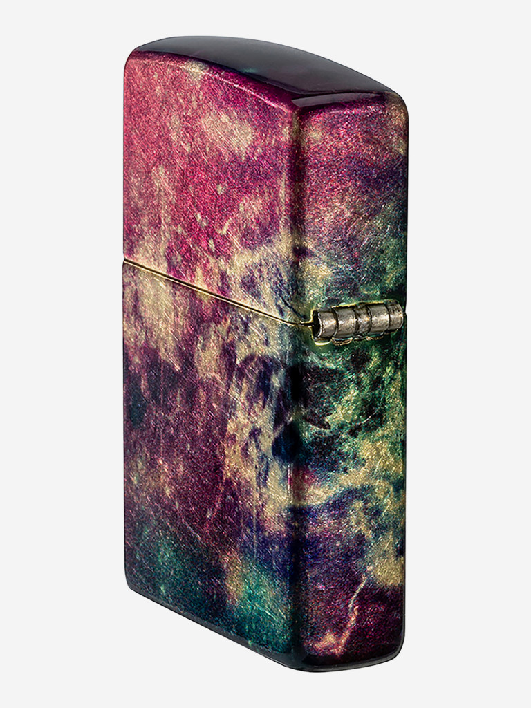 Зажигалка бензиновая ветроустойчивая Zippo Galaxy Skull 540 Tumbled Brass