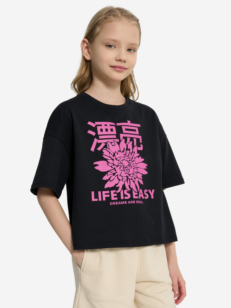 Футболка для девочек Demix Черный 349₽