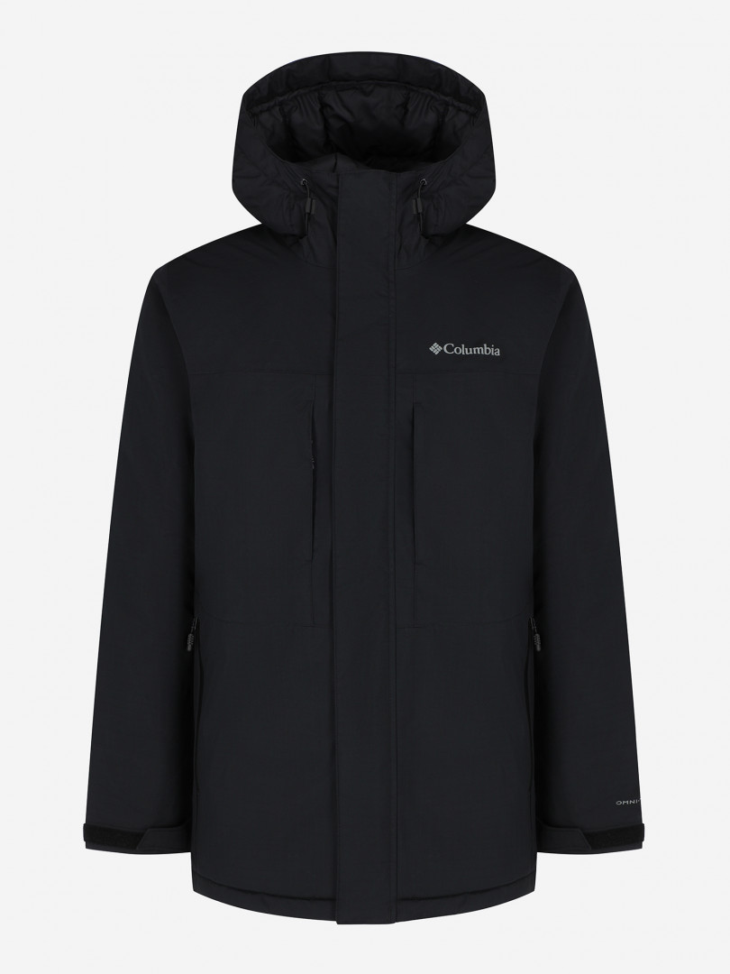 фото Пуховик мужской columbia oak harbor long insulated jacket, черный
