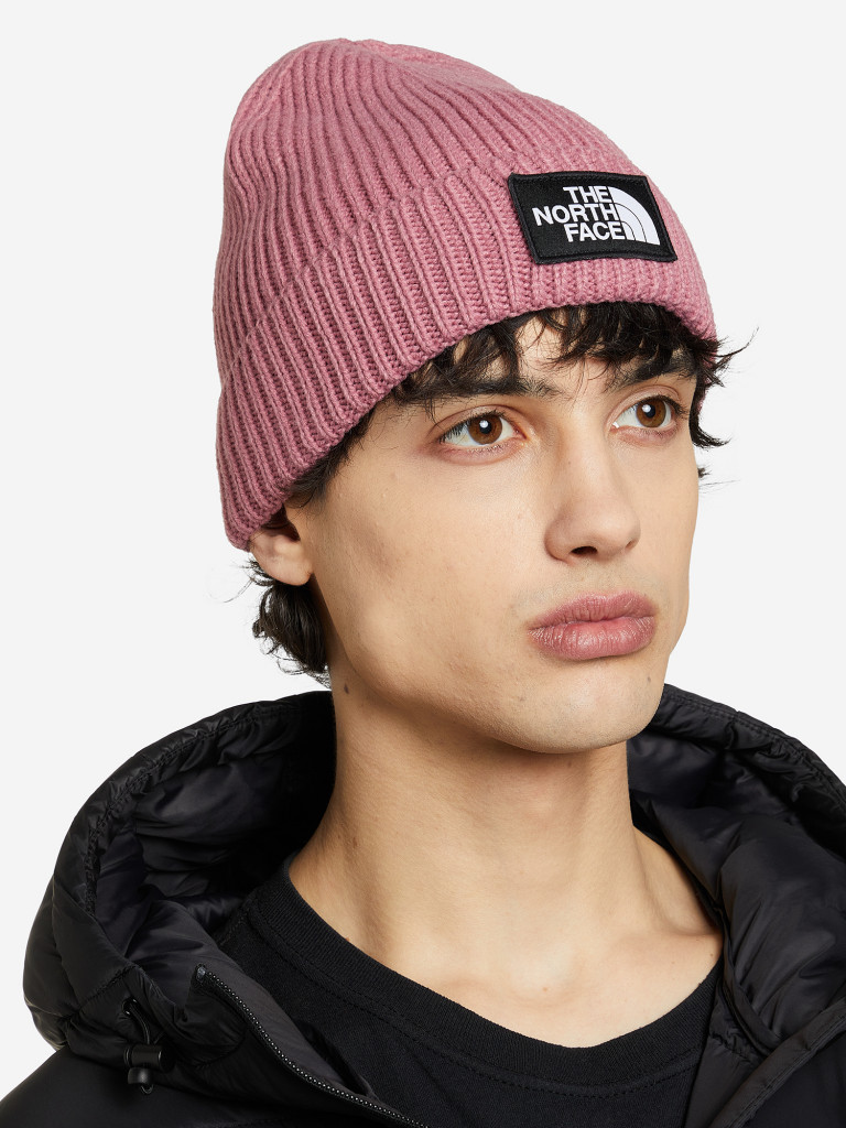 Шапка The North Face TNF Logo Box Cuffed Beanie — купить за 2029 рублей в  интернет-магазине Спортмастер