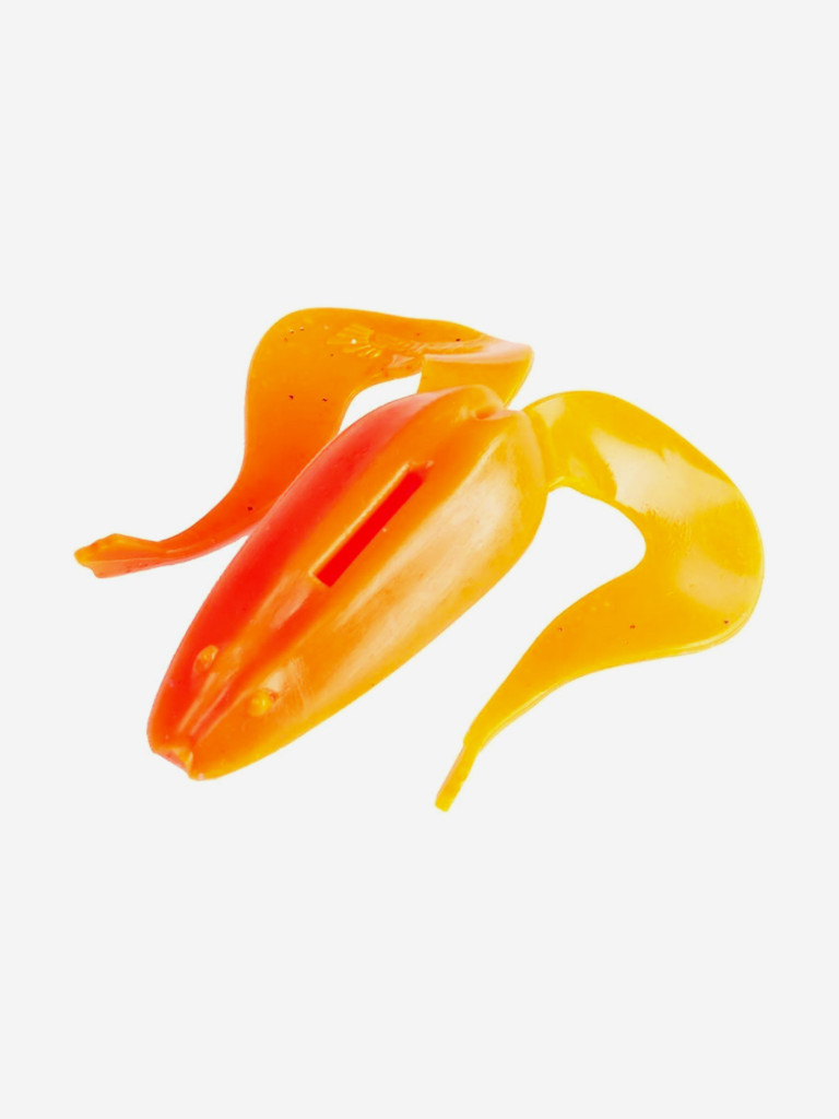 Мягкая приманка лягушка Helios Frog, 2,56" / 6,5 см, Orange & Sparkles, 7 штук (HS-21-022)