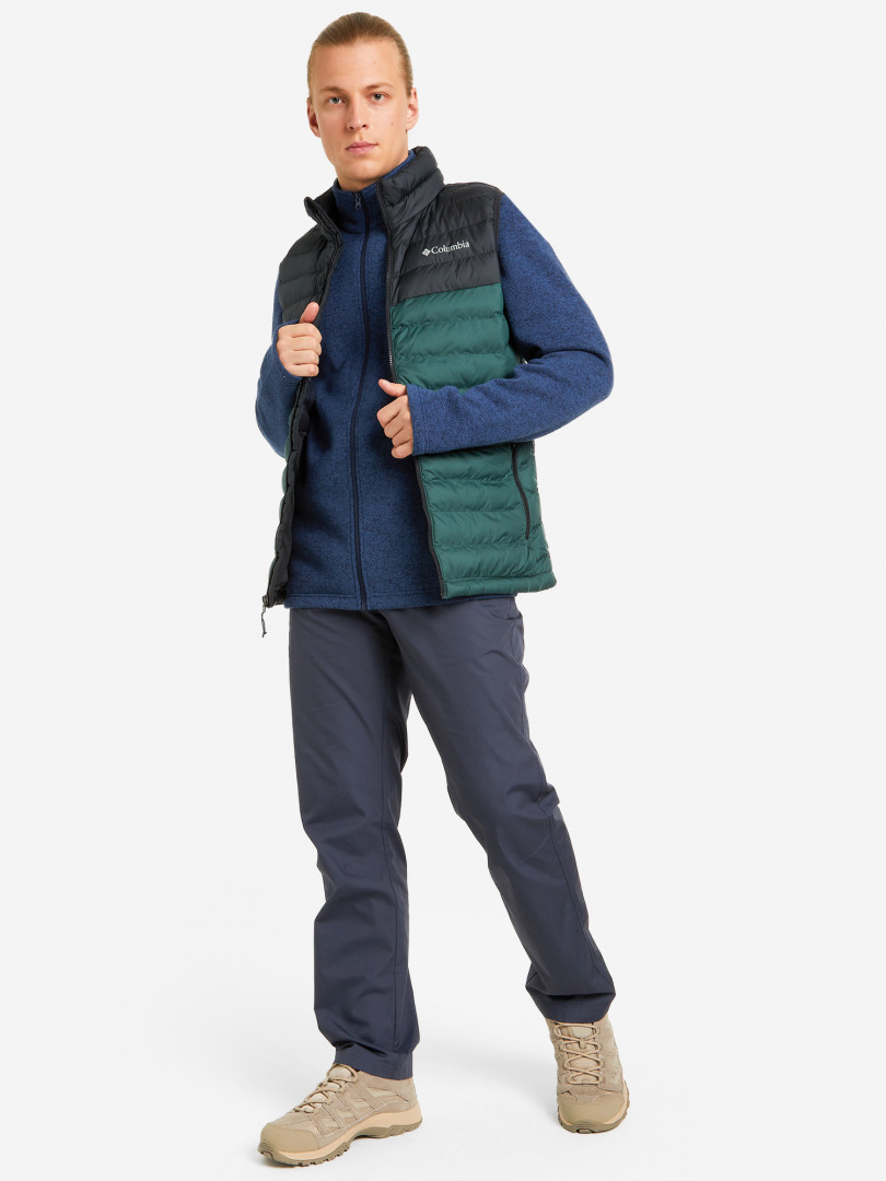 фото Жилет мужской columbia powder lite vest, зеленый