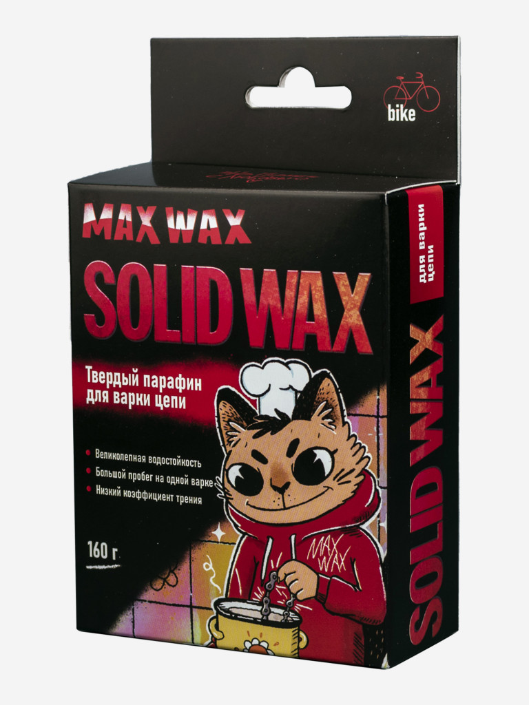 Твердый парафин для варки цепи велосипеда MAX WAX Solid Wax 160 грамм