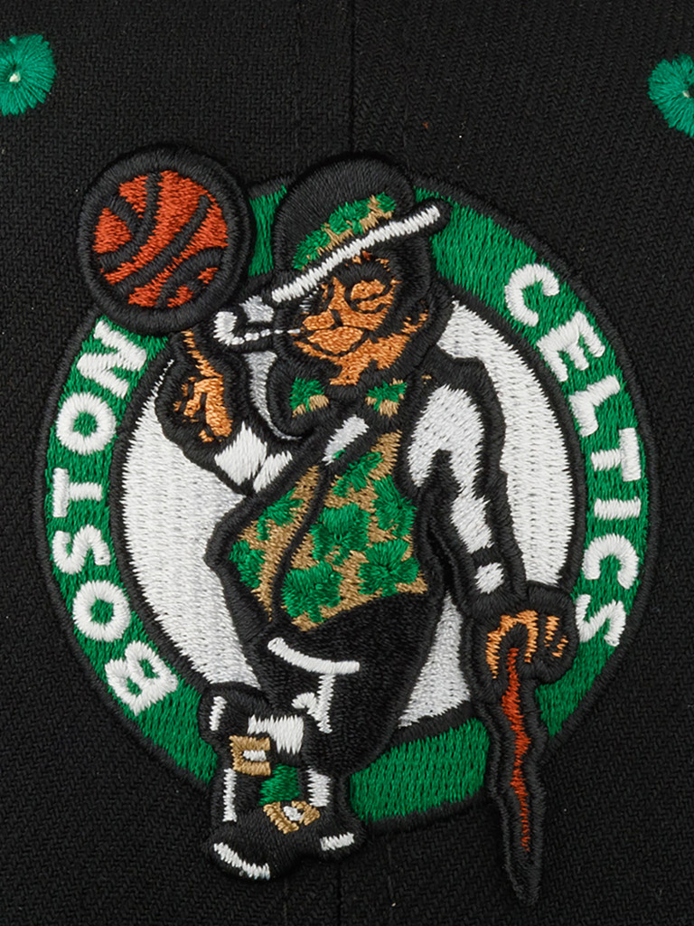 Бейсболка MITCHELL NESS HHSS7310-BCEYYPPPBLCK Boston Celtics NBA (черный)