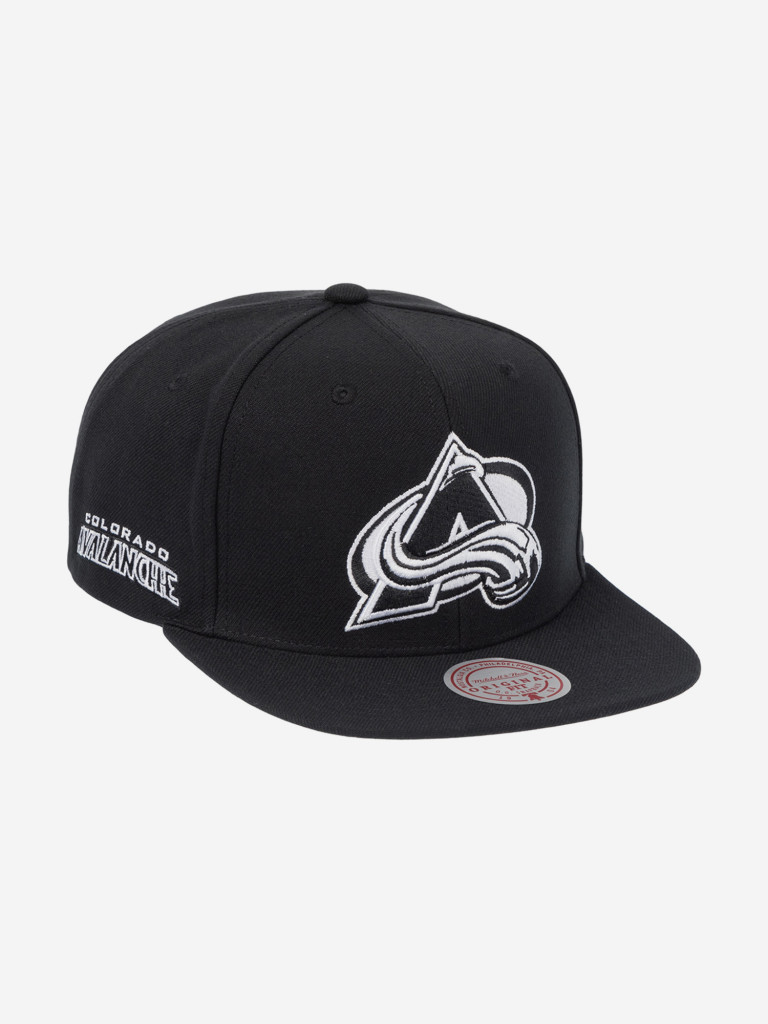 Бейсболка с прямым козырьком MITCHELL NESS HS8546-CAVBLCK Colorado Avalanche NHL (черный)