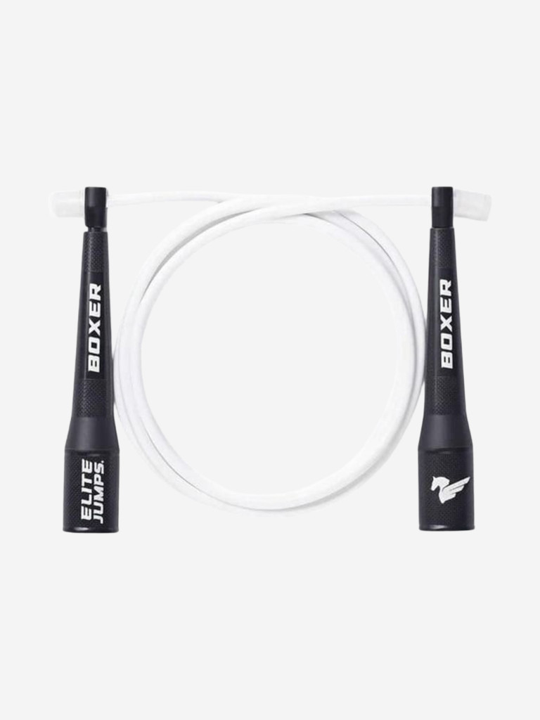 Elite Jumps, Boxer Training Jump Rope - 5mm PVC, Боксерская тренировочная скакалка, цвет белый