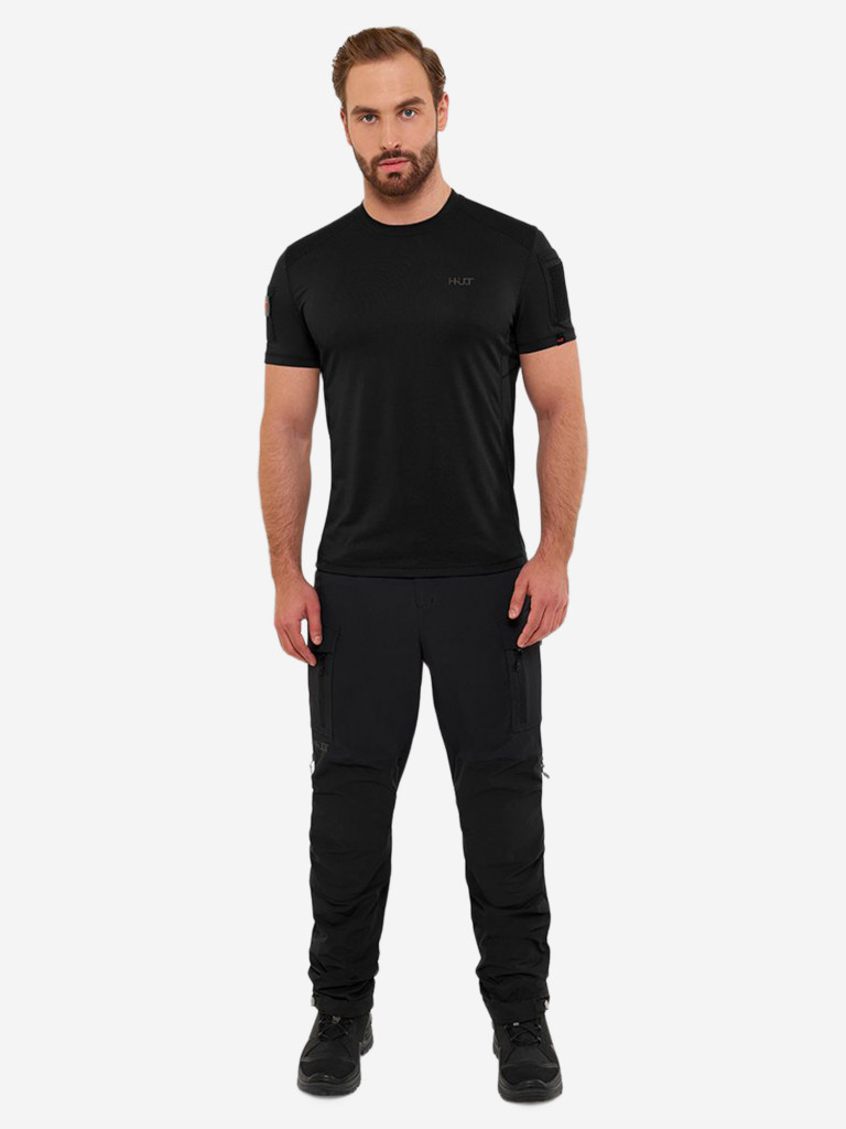 Футболка мужская спортивная HUT PARMA для охоты, черная